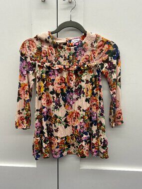 Angel Dear Floral Long Sleeve Dress Size 5